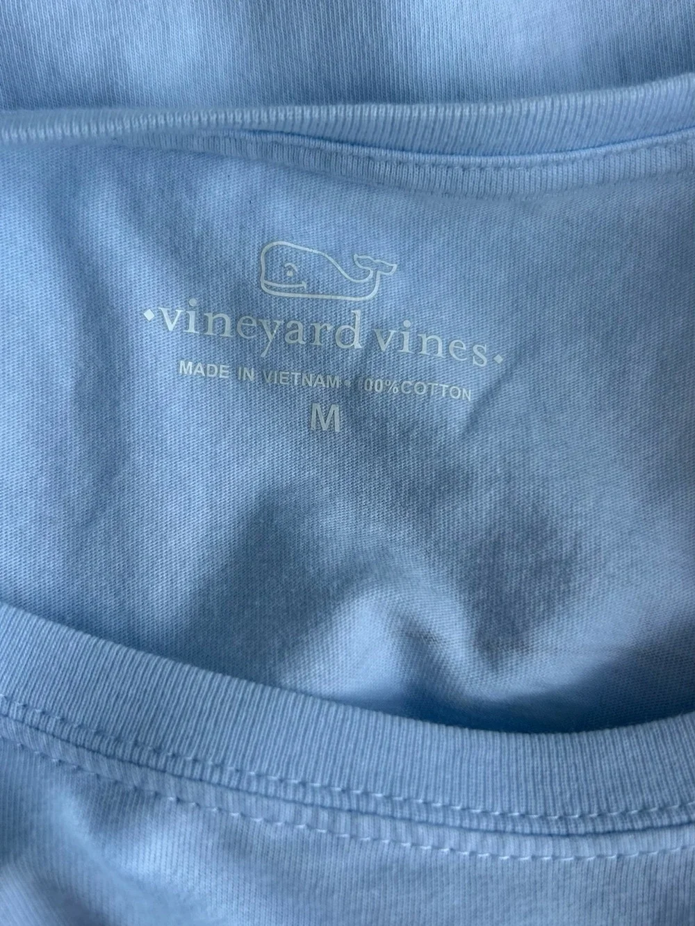 Vineyard Vines Light Blue Logo Tee